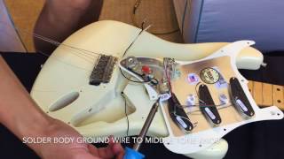 How to install preloaded pickguard onto vintage MIJ Fender Stratocaster [upl. by Nagram]