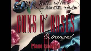 Guns N Roses Estranged Piano Isolated GNR Ruffs w New Slash GTRs 092190 [upl. by Jews]