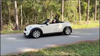 25k Mile Pepper White 2013 Mini Cooper S Roadster Driving 1 11172024 [upl. by Terbecki]