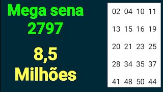 mega sena 2797 estudos e observações linha 01 segue com várias duplas nos últimos sorteios [upl. by Senilec]