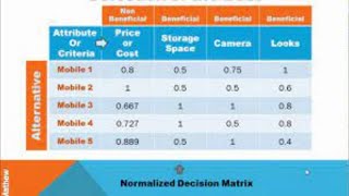 Multi Criteria Decision Analysis [upl. by Dikmen]