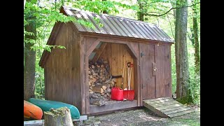 quotThe 6X14 Weekenderquot  Firewood Shed amp General Storage Shed in 1  Sold in 12 Sizes  DIY Plans [upl. by Assenar]