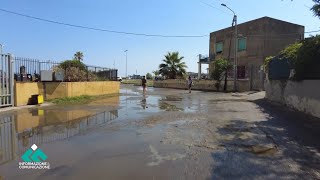 Schiavonea emergenza bomba d’acqua conta dei danni [upl. by Westbrook]