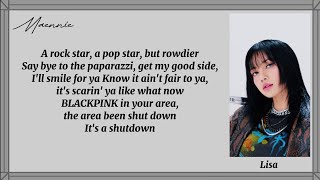 BLACKPINK  quotShut Downquot Lyrics [upl. by Gamali]