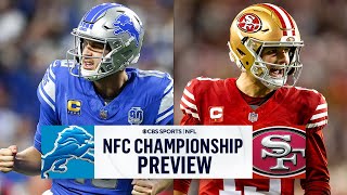 2024 NFC Championship EARLY PREVIEW Lions vs 49ers  CBS Sports [upl. by Jenelle]