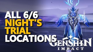 All Nights Trial Locations Genshin Impact [upl. by Pevzner422]