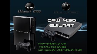 HOW TO BACKUP AND INSTALL PS3 GAMES WITH multiMAN AND WEBMAN MOD [upl. by Ttennaej]