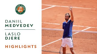 Daniil Medvedev vs Laslo Djere  Round 2 Highlights I RolandGarros 2022 [upl. by Thomasin]