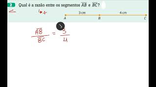 2  Qual é a razão entre os segmentos AB e BC [upl. by Mccutcheon]