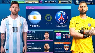 DLS 24ARGENTINA VS PSGDREAM LEAGUE SOCCER 2024messi donnarumma argentina psg futbol [upl. by Lidstone]