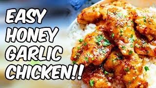 HOW TO MAKE HONEY GARLIC CHICKEN SUPER EASY [upl. by Ateuqirne169]