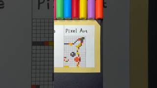 Drawing Pixel Art Pikachu with Posca Markers  shorts [upl. by Grady]