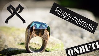 Herstellung eines Rings aus Holz und Epoxid [upl. by Llerrot]