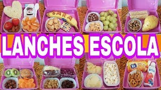 Preparando o lanche da escola  8 Opções de Lanches saudáveis [upl. by Ayouqat]