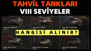 WoT  Tahvil Tankları  8 Seviyede Hangisi Alınmalı [upl. by Lairret]