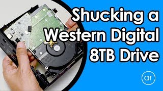 How to Remove  Shuck the Hard Drive from Western Digital Easystore 8TB Drive [upl. by Ellennoj]