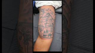 Egyptian Theme Bicep Tattoo [upl. by Sheng]