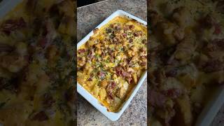 cheesy potatoes casserole 😩😋potatoes casserole dinnerideassausage recipe 30minutemeals [upl. by Leboff872]