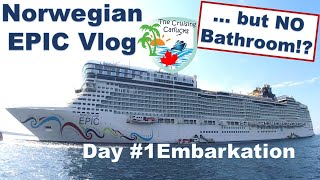 Embarkation Day  NCL Epic Day 1 of 7  Part 1 [upl. by Anilorac]