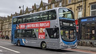 Bus Journey  Wright Eclipse Gemini 2 on the Prince Bishops 65 service to Seaham  020424 [upl. by Etti]