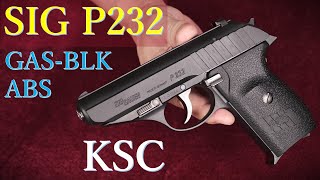 ’23再生産版 SIG P232 GASBLK ABS  KSC：重量・トリガープル・初速測定～ブルズアイターゲットへの試射結果紹介 [upl. by Bronson]