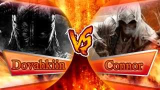 DOVAHKIIN VS CONNOR  BATALLA DE HEROES  Zarcort y PiterG [upl. by Arraes]