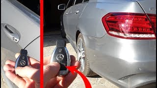 Opening the Doors with the Remote Two Modes on Mercedes W212  Hidden Function on Mercedes [upl. by Banks]