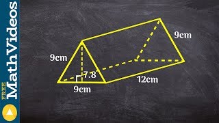 How to find the surface area of a triangular prism [upl. by Xanthe]