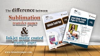 The difference between sublimation paper and matte coated paper [upl. by Pineda]