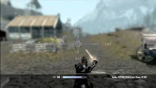 Elders Scroll V  Skyrim Weapon Duplication Glitch [upl. by Anilorak]