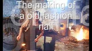 blacksmith forges nails in one heat  Oldest blacksmith video on YouTube [upl. by Thia]