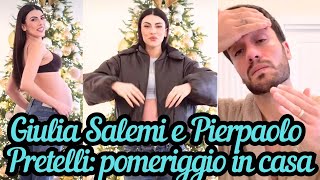 GIULIA SALEMI fitcheck col pancione mentre PIERPAOLO PRETELLI fa la skincare routine 😅 [upl. by Rramed]