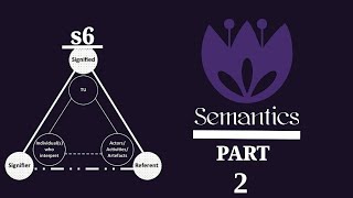 Semantics s6 part 2 شرح [upl. by Leiruh]