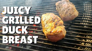 Duck Breast Recipe I How to Grill Juicy Duck Breast I Weber Kettle [upl. by Trudie]