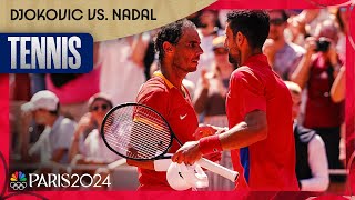 Novak Djokovic STANDS TALL against Rafael Nadal in singles competition  Paris Olympics  NBC Sports [upl. by Enajaras]