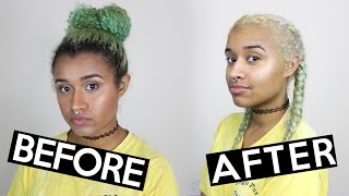 How to Bleach Overgrown Roots and Get Rid of Banding  Hair Bleach Tutorial [upl. by Annoval]