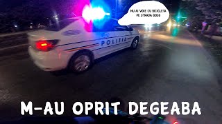 Aproape luat pe capota oprit de politie  Intamplari din trafic cu bicicleta 1 [upl. by Eislel720]