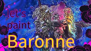 Lets Paint Baronne de Fleur full art etching and speed paint yugioh [upl. by Eladnar]