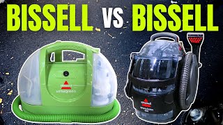 Bissell Little Green Machine Review amp Comparison To Bissell Spot pro [upl. by Ralyt]