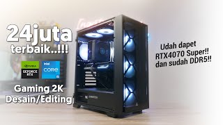 Rakit PC 20 Jutaan Di Tahun 2024  Gaming 2K Ultra 100fps [upl. by Lhok]