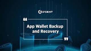 CN subDCENT Wallet Guide  App Wallet Backup and Recovery [upl. by Baugh]