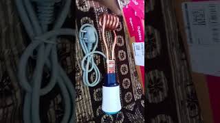 immersion water heater review by meesho [upl. by Arraes679]