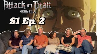 Damons Locked In  Parents React Anime Haters  Attack on Titan 1x2 [upl. by Hannahoj]