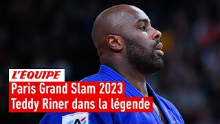 10 ans après Teddy Riner remporte sa 7e médaille dor au Paris Grand Slam 2023 [upl. by Eikcaj644]