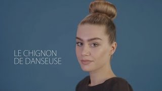 Le chignon danseuse  Tuto coiffure [upl. by Ellekim]