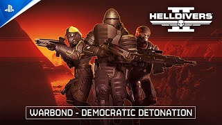 Helldivers 2  Warbond Democratic Detonation Trailer  PS5 PC [upl. by Drofiar840]