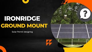 Iron ridge ground mount full tutorial solarsystem solarpanel [upl. by Clifford]