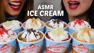 ASMR ICE CREAM DESSERT CUPS 아이스크림 리얼사운드 먹방 アイスクリーム 冰淇淋 Kem cây  KimampLiz ASMR [upl. by Gusta]