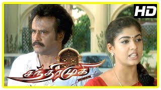 Chandramukhi with subs  Priest reveals about Vettaiyapuram palace  Rajini argues with Nayanthara [upl. by Angel]