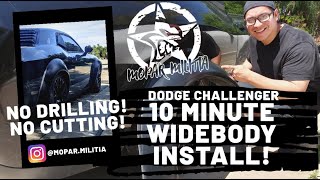 Vicrez Demon Widebody Kit vz101768  Dodge Challenger 20082023  Installation Video [upl. by Pironi]